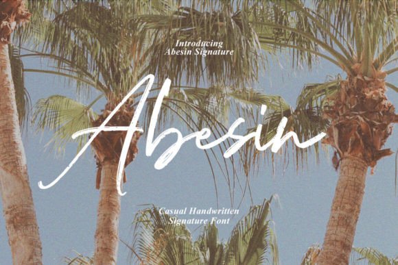 Abesin: A Handmade Font for Elegant Product Design