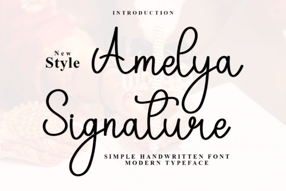 Amelya Signature: The Festive Typeface That Elevates Your Brand Identity