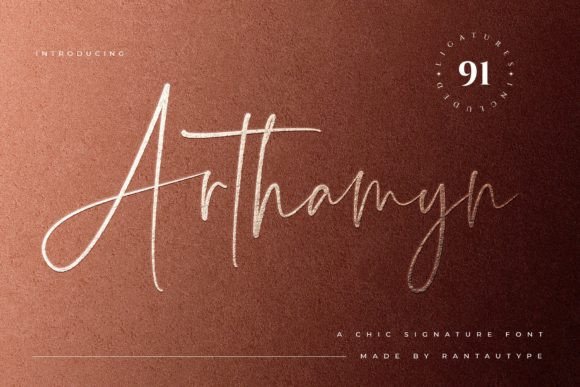 Arthamyn: The Elegant Script Typeface for Handmade Branding