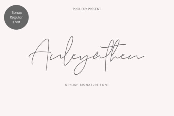 Auleyathen: A Stylish Signature Font for Modern Brand Identity