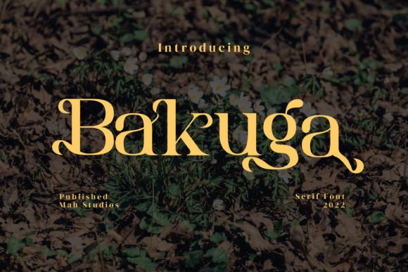 Bakuga: A Premium Serif Font for Modern Brand Identity