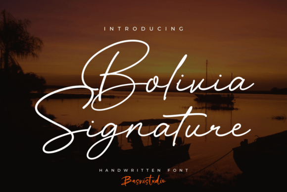 Bolivia Signature: The Premium Script Typeface for Modern Web Design