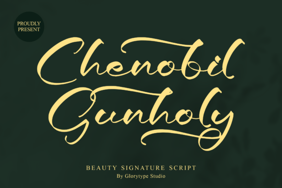 Chenobil Gunholy: A Signature Script for Editorial Identity