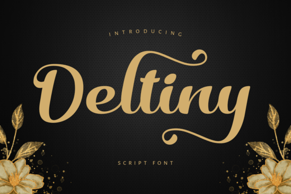 Deltiny: The Elegant Script Font for Modern Branding Projects