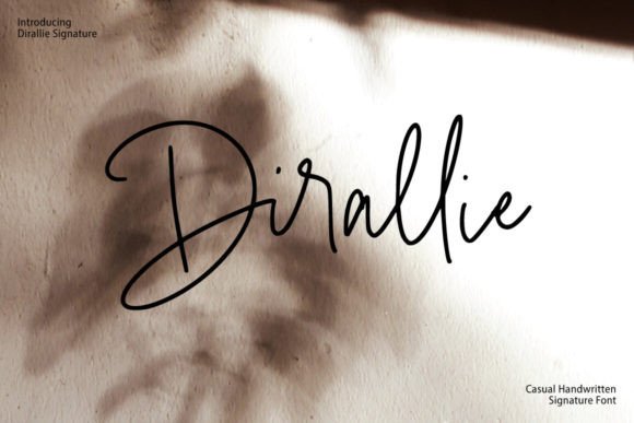 Dirallie Typeface: Elevate Handmade Brand Identity