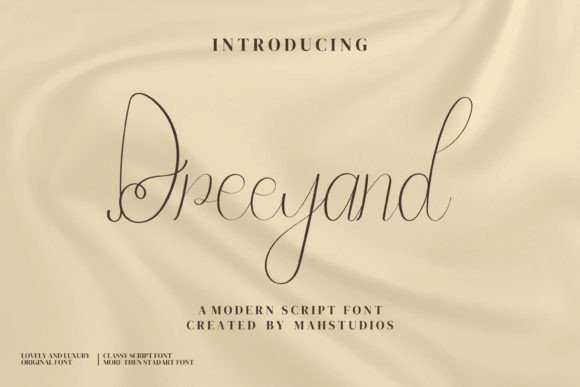 Dreeyand: The Script Font That Elevates Small Business Branding