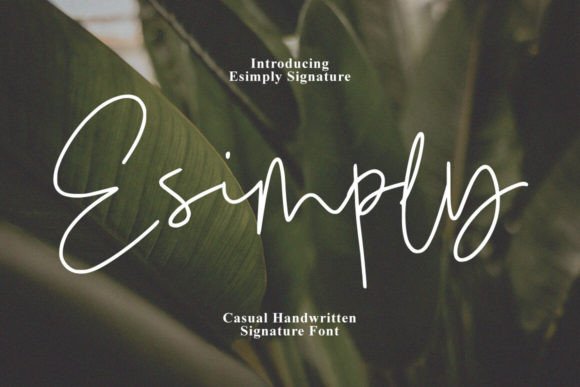 Esimply: A Handwritten Font for Authentic Small Business Branding