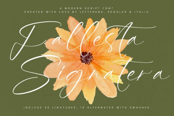 Fallesta Signatera: A Script Font for Polished Brand Identity