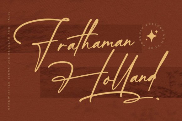 Frathaman Holland: The Perfect Handwritten Typeface for Authentic Branding