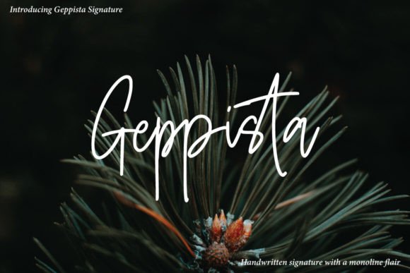 Geppista Typeface: A Handmade Script for Invitations and Branding