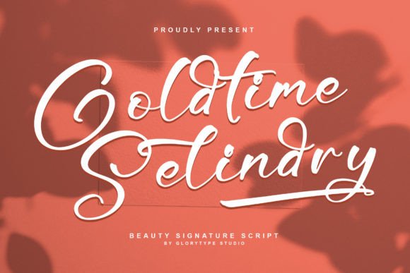 Goldtime Selindry: A Handwritten Typeface for Elegant Editorial Design