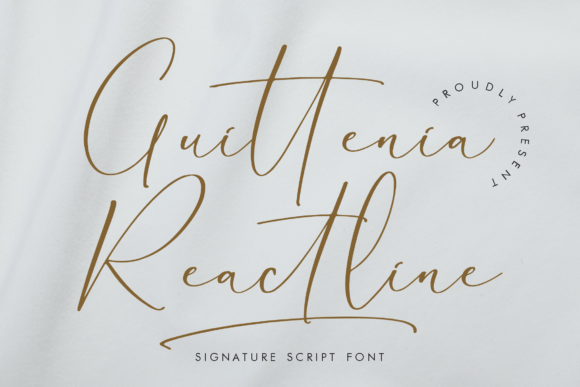 Guittenia Reactline: The Script Font That Elevates Campaign Visuals