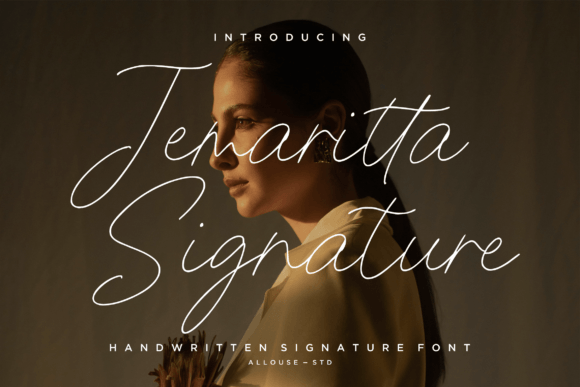Jemaritta Signature: A Handwritten Typeface for Modern Web Design