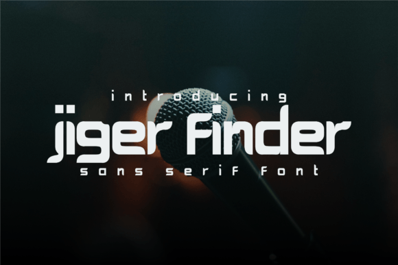 Jiger Finder: A Dynamic Sans Serif for High-Energy Brand Identity