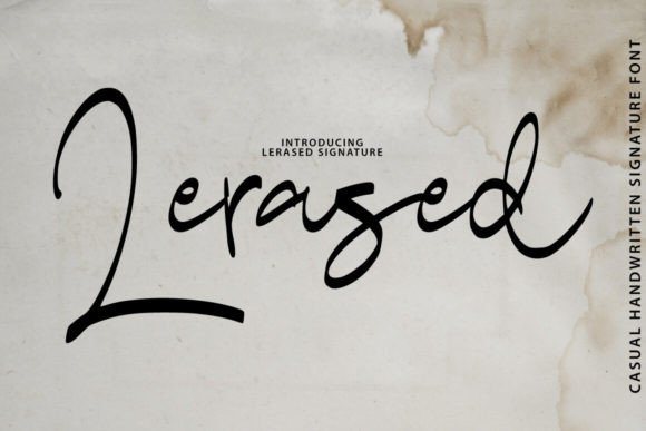 Lerased: Elevate Your Brand Identity With This Handmade Script Font