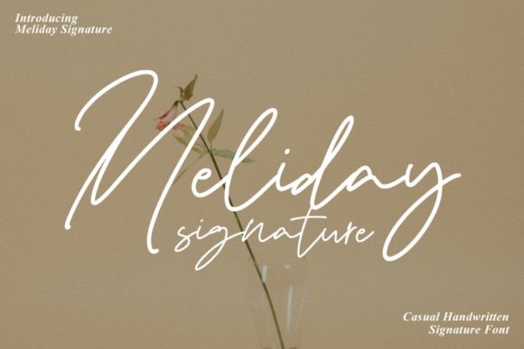 Meliday Signature: A Playful Typeface for Modern Web Design