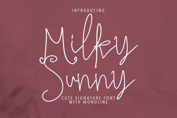 Milky Sunny: A Soft Script Font for Editorial Design