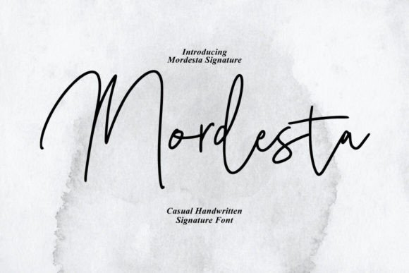 Mordesta Typeface: Elevate Brand Visuals with Handmade Script Charm