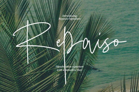 Repaiso Typeface: Elevating Editorial Design with Handmade Elegance