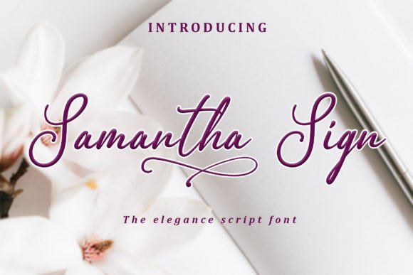 Samantha Sign: The Classy Script Font for Handmade Creators