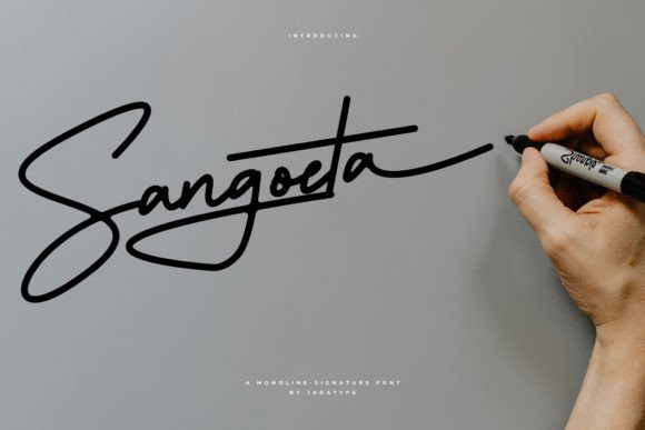 Sangoeta: A Handwritten Typeface for Editorial Design