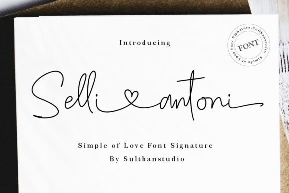 Selli Antoni: The Handwritten Typeface for Modern Web Design