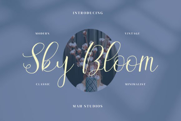 Sky Bloom: The Script Typeface That Elevates Small Business Branding