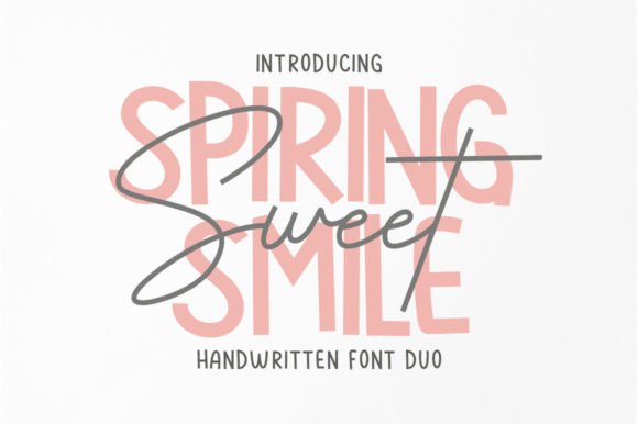Spiring Smile Sweet: A Perfect Font Duo for Modern Brand Identity
