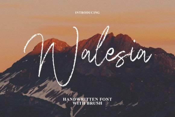 Walesia: The Script Amp Typeface for Campaign Visuals