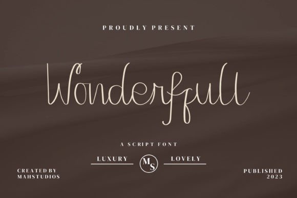 Wonderffull: The Flowing Script Font for Authentic Brand Identity
